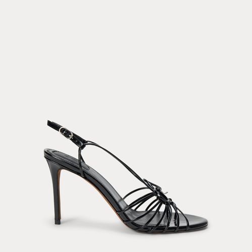 Sandale cage en cuir de vachette ciré - Polo Ralph Lauren - Modalova