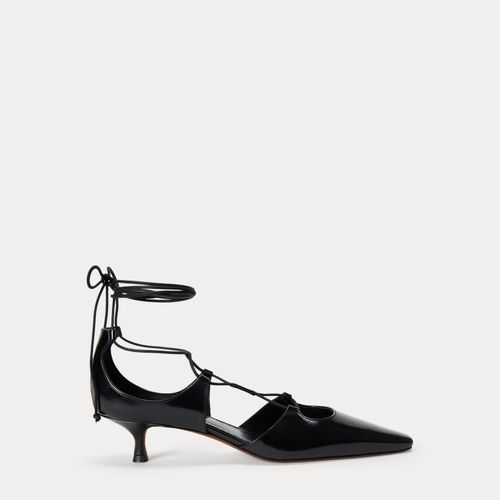 Escarpins talon bobine lacets vachette - Polo Ralph Lauren - Modalova