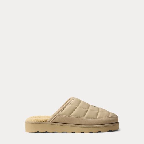 Chaussons Reade matelassés bordés daim - Polo Ralph Lauren - Modalova