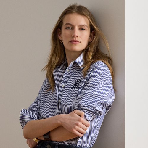 Chemise rayée coton stretch Relaxed Fit - Lauren - Modalova