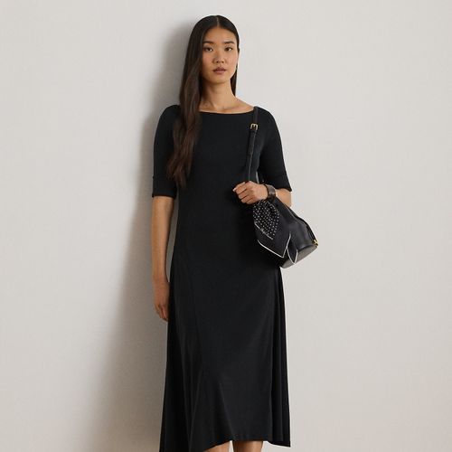 Robe mi-longue en coton stretch côtelé - Lauren - Modalova