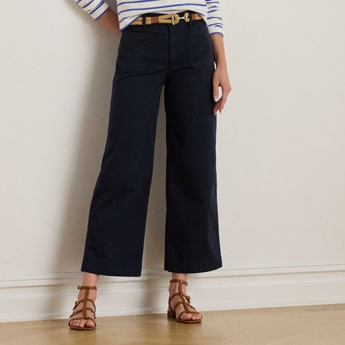 Pantalon 7/8 à jambe large chino stretch - Lauren - Modalova