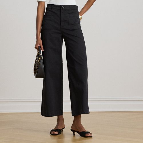 Pantalon 7/8 à jambe large chino stretch - Lauren - Modalova