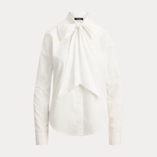 Chemise en popeline de coton à nœud - Lauren - Modalova