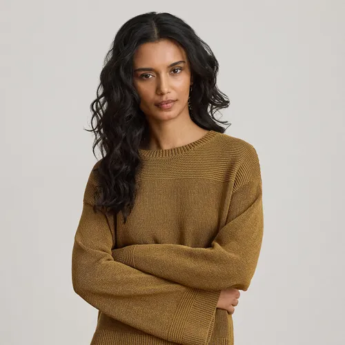 Pull col rond en coton mélangé - Lauren - Modalova