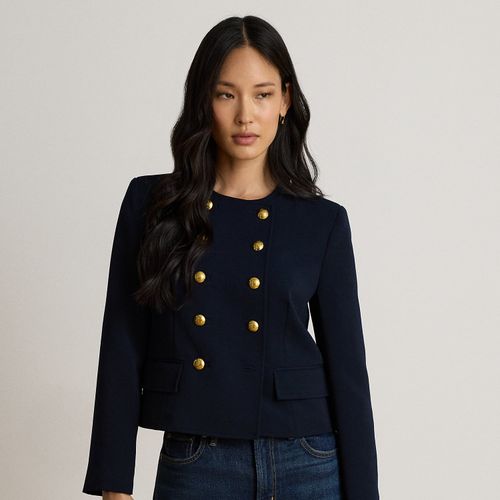 Veste croisée en crêpe sablé - Lauren - Modalova