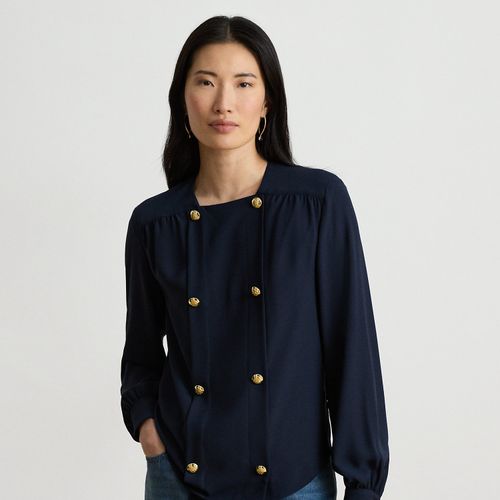 Blouse croisée en georgette - Lauren - Modalova