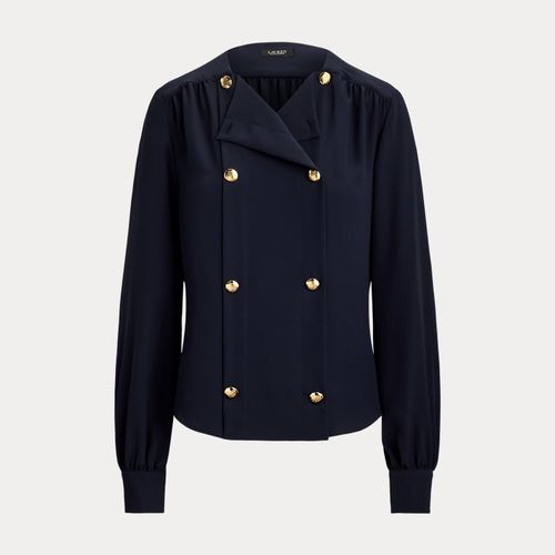 Blouse croisée en georgette - Lauren - Modalova