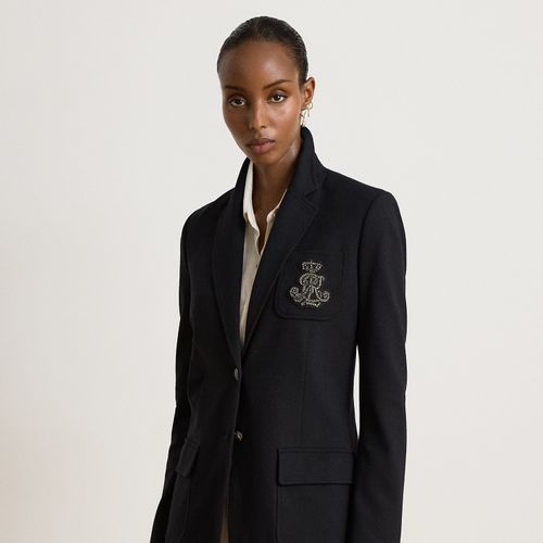 Blazer jersey ponte broderie à strass - Lauren - Modalova