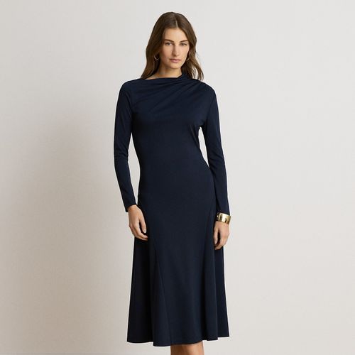 Robe mi-longue asymétrique stretch - Lauren - Modalova