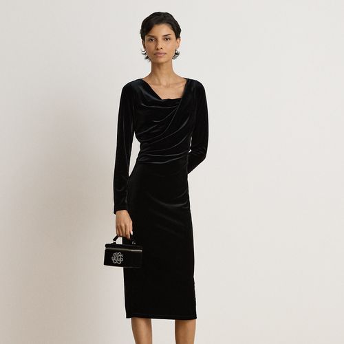 Robe à manches longues en velours - Lauren - Modalova