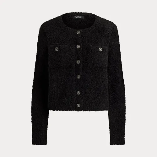 Veste-pull à col rond en bouclé - Lauren - Modalova