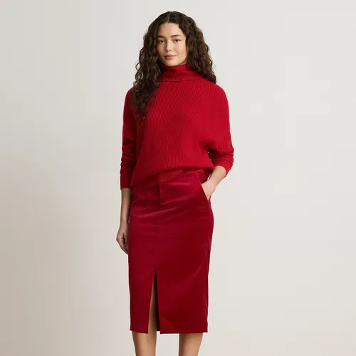 Jupe crayon en velours stretch - Lauren - Modalova