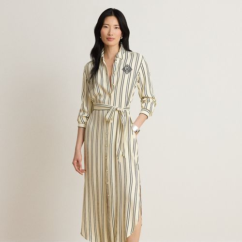 Robe-chemise rayée en jacquard - Lauren - Modalova