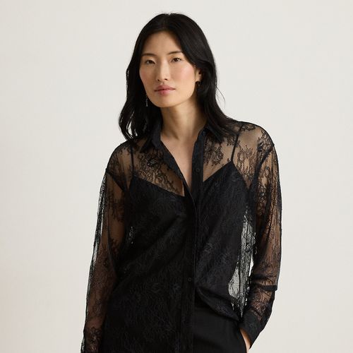 Chemise Relaxed Fit en dentelle fleurie - Lauren - Modalova
