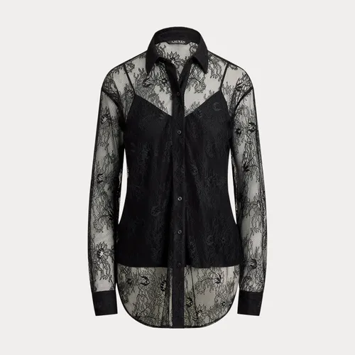 Chemise Relaxed Fit en dentelle fleurie - Lauren - Modalova