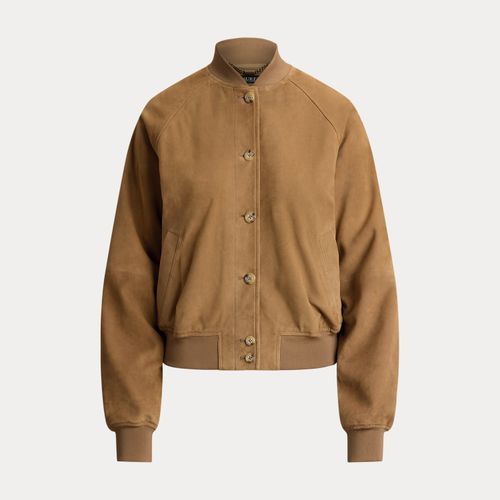 Veste d'aviateur en chèvre velours - Lauren - Modalova