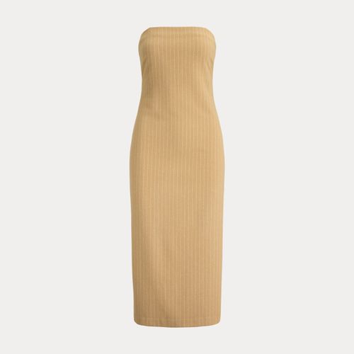 Robe bustier laine mélangée milleraies - Lauren - Modalova