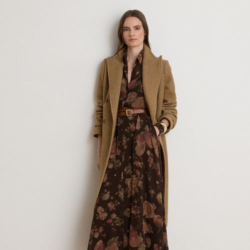 Robe-chemise fleurie mousseline de soie - Lauren - Modalova