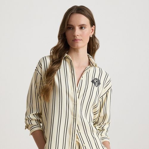 Chemise rayée Relaxed Fit en jacquard - Lauren - Modalova