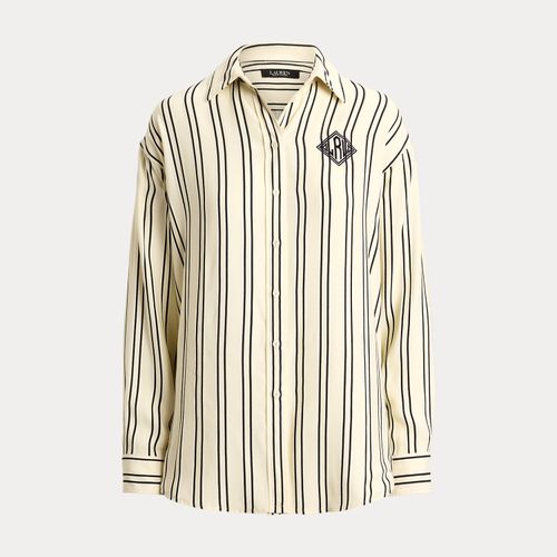 Chemise rayée Relaxed Fit en jacquard - Lauren - Modalova