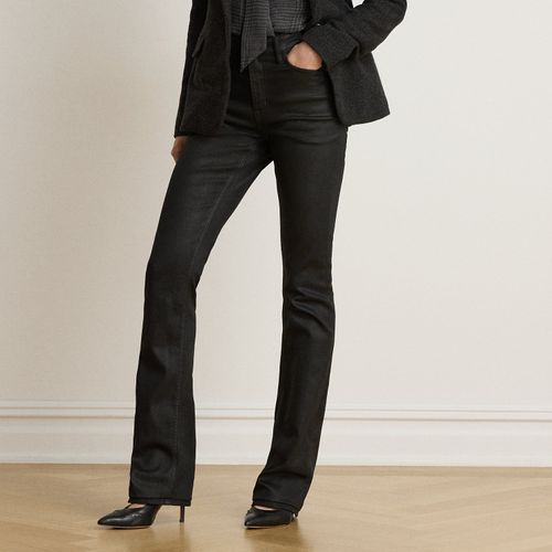 Jean bootcut taille haute enduit - Lauren - Modalova