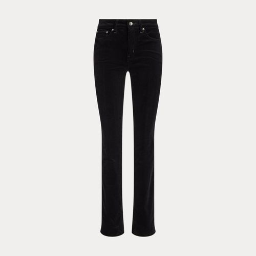 Pantalon slim taille mi-haute en velours - Lauren - Modalova