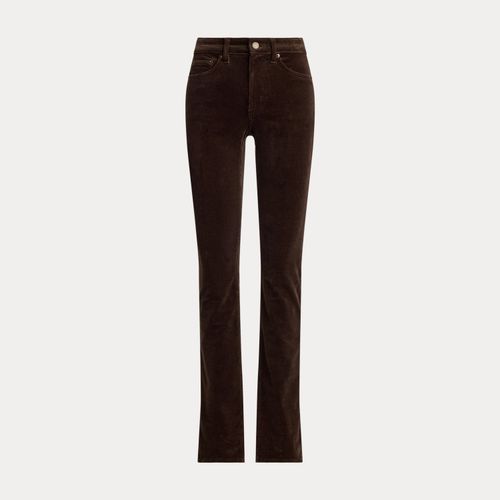 Pantalon slim taille mi-haute en velours - Lauren - Modalova