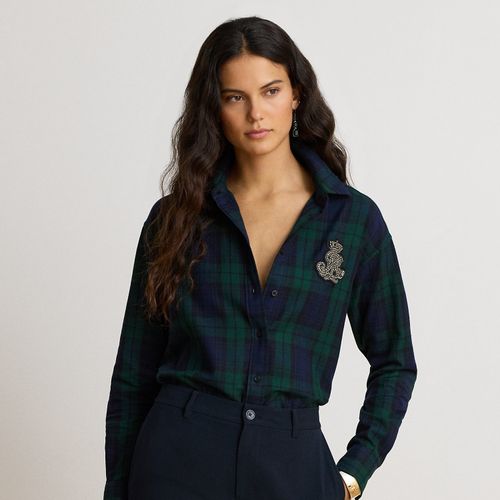 Chemise Relaxed Fit Black Watch brodée - Lauren - Modalova