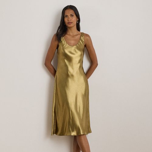 Robe sans manches mousseline métallisée - Lauren - Modalova