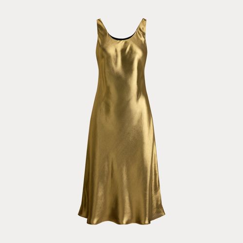 Robe sans manches mousseline métallisée - Lauren - Modalova