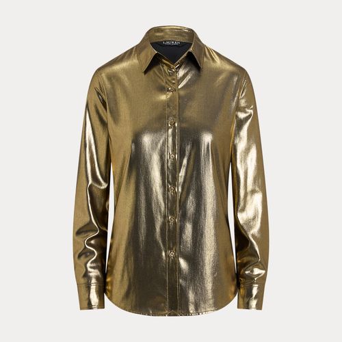 Chemise en mousseline de soie métallisée - Lauren - Modalova