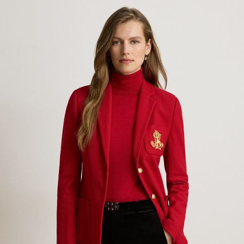 Blazer brodé en coton piqué stretch - Lauren - Modalova