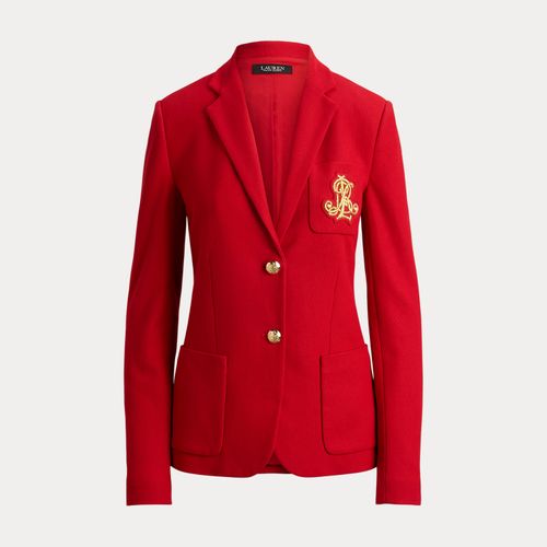 Blazer brodé en coton piqué stretch - Lauren - Modalova
