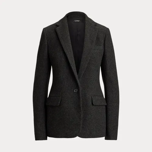 Blazer en tweed de laine à chevrons - Lauren - Modalova