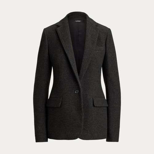 Blazer en tweed de laine à chevrons - Lauren - Modalova