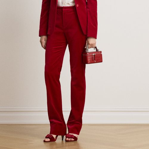 Pantalon droit en velours stretch - Lauren - Modalova