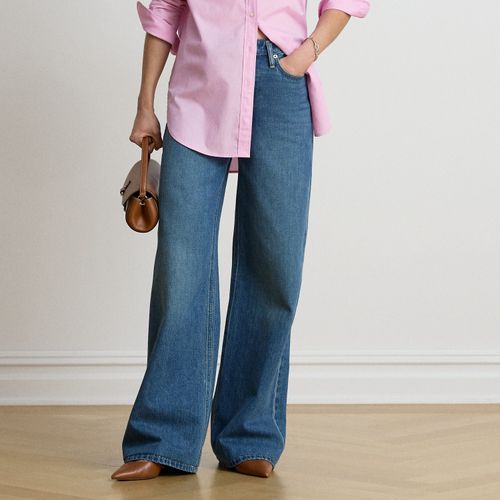 Jean taille haute jambe large - Lauren - Modalova