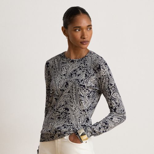 Pull en coton-modal à motif cachemire - Lauren - Modalova