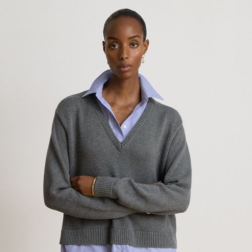 Pull chiné superposé avec boutons - Lauren - Modalova