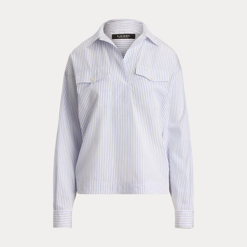 Chemise en popeline de coton rayée - Lauren - Modalova