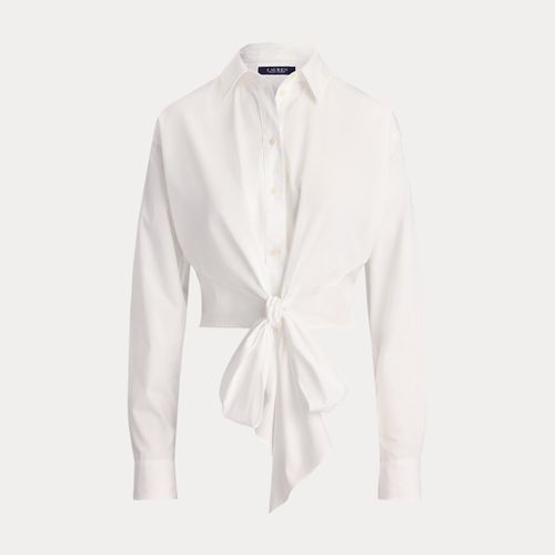 Chemise courte à plastron lacé - Lauren - Modalova