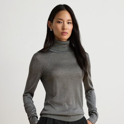 Pull à col roulé métallisé - Lauren - Modalova