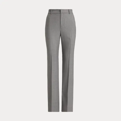 Pantalon droit en sergé de laine - Lauren - Modalova