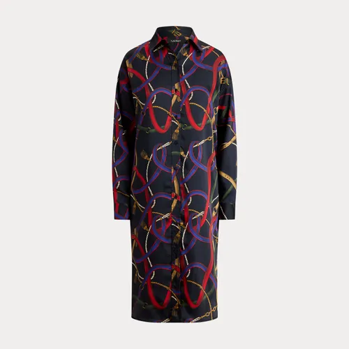 Robe-chemise mi-longue en sergé - Lauren - Modalova