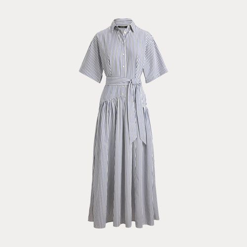Robe-chemise rayée ceinturée en popeline - Lauren - Modalova