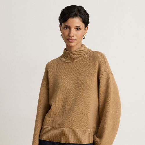 Pull col cheminée en laine mélangée - Lauren - Modalova