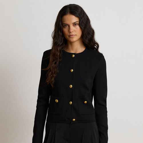 Veste-pull courte à col rond - Lauren - Modalova
