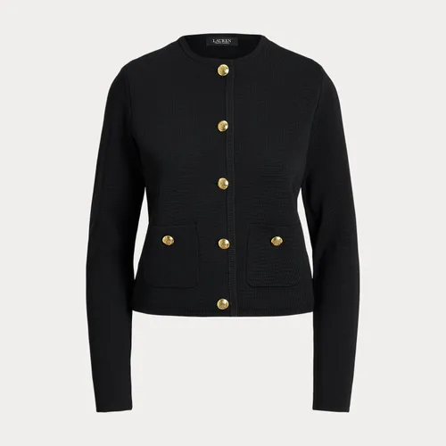 Veste-pull courte à col rond - Lauren - Modalova