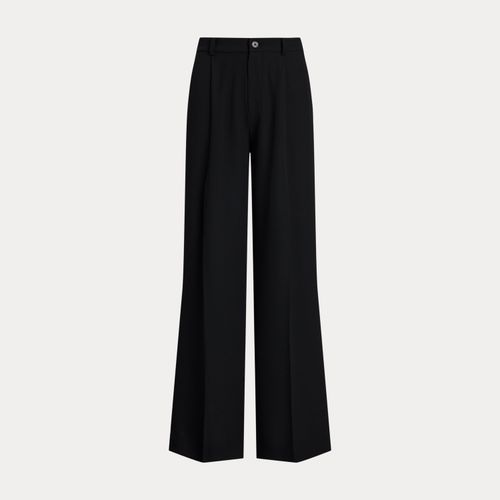 Pantalon à jambe large en georgette - Lauren - Modalova